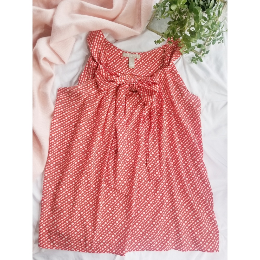 Banana Republic | Polkadot Front Tie Tank